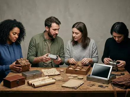 Fotorealistische Studioaufnahme von Raetselspiel zum Thema EXIT, klare Lichtfuehrung, sachlich dargestellt, markenneutral - Foto: THN
