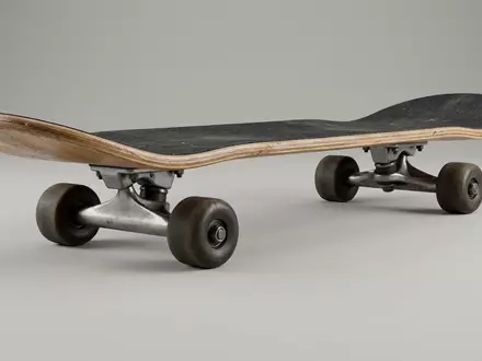 Fotorealistische Studioaufnahme von Skateboard zum Thema Element Section Complete Skateboard, klare Lichtfuehrung - Foto: THN
