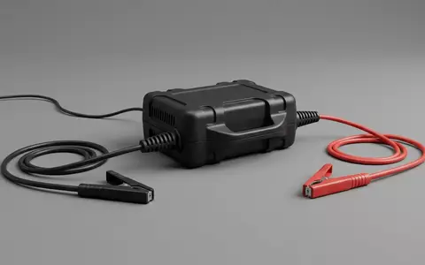 Fotorealistische Studioaufnahme von Batterieladegeraet zum Thema Victron Energy Blue Smart, klare Lichtfuehrung - Foto: THN