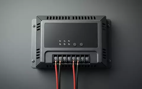 Fotorealistische Studioaufnahme von Solarladeregler zum Thema Victron Energy SmartSolar MPPT, klare Lichtfuehrung - Foto: THN