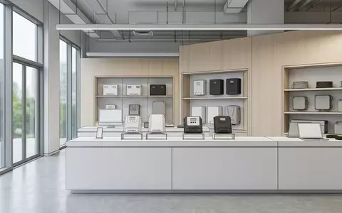 Architektur-Render im Energieausstellung mit Solarladeregler zum Thema Victron Energy SmartSolar MPPT, neutrales Tageslicht - Foto: THN