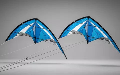 Fotorealistische Studioaufnahme von Lenkdrachen zum Thema Prism Synapse 170 Dual-Line, klare Lichtfuehrung - Foto: THN