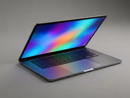 Fotorealistische Studioaufnahme von Kreativ-Notebook zum Thema Acer Swift X 14, klare Lichtfuehrung - Foto: THN