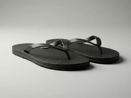 Fotorealistische Studioaufnahme von Badelatschen zum Thema Havaianas Damen Brasil Slim, klare Lichtfuehrung - Foto: THN