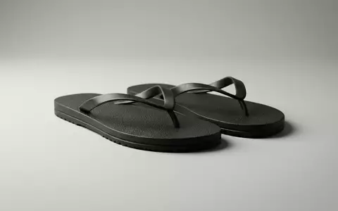 Fotorealistische Studioaufnahme von Badelatschen zum Thema Havaianas Damen Brasil Slim, klare Lichtfuehrung - Foto: THN