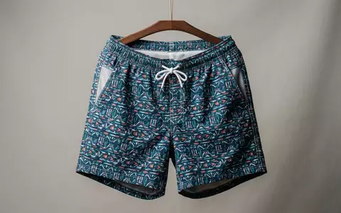 Fotorealistische Studioaufnahme von Badehose zum Thema Quiksilver Herren Badehose Highline, klare Lichtfuehrung - Foto: THN