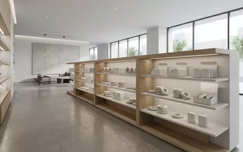 Architektur-Render im Mundpflegegeschaeft mit Zahnseide zum Thema Oral-B Zahnseide Superfloss, neutrales Tageslicht - Foto: THN