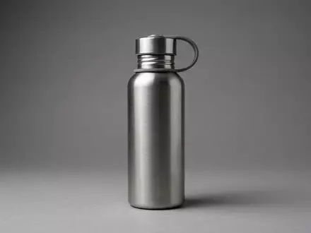 Fotorealistische Studioaufnahme von Isolierflasche zum Thema Salewa Valsura Insulated 600ml, klare Lichtfuehrung - Foto: THN