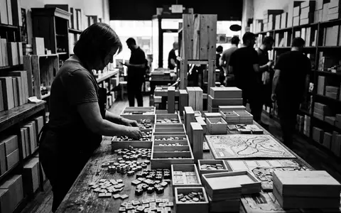 Schwarzweiss-Reportage mit Brettspiel zum Thema Zug um Zug, hoher Kontrast, sachlich dargestellt - Foto: THN