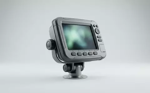 Fotorealistische Studioaufnahme von Fischfinder zum Thema Garmin Striker Plus 4, klare Lichtfuehrung - Foto: THN