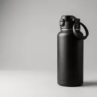 Fotorealistische Studioaufnahme von Trinkflasche zum Thema Contigo Ashland Chill 590ml, klare Lichtfuehrung - Foto: THN