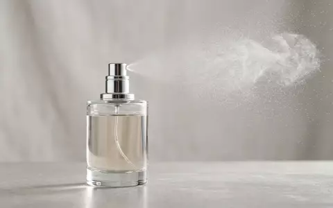 Fotorealistische Studioaufnahme von Eau de Parfum zum Thema Hermès Twilly d'Hermès EdP, klare Lichtfuehrung - Foto: THN