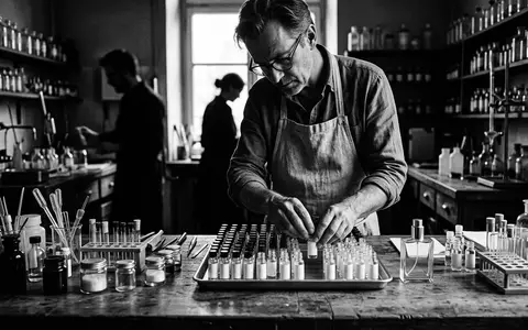 Schwarzweiss-Reportage mit Eau de Parfum zum Thema Hugo Boss Alive EdP, hoher Kontrast - Foto: THN