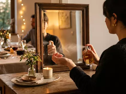 Fotorealistische Aufnahme von Eau de Parfum vor dem Abendessen zum Thema Hugo Boss Alive EdP - Foto: THN