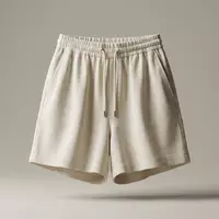 Fotorealistische Studioaufnahme von Strandshorts zum Thema Quiksilver Damen Strand-Shorts Highwaist, klare Lichtfuehrung - Foto: THN