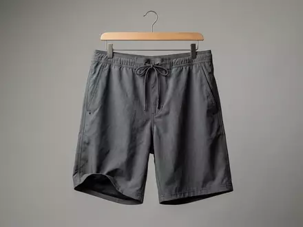 Fotorealistische Studioaufnahme von Badeshorts zum Thema Quiksilver Herren Badeshorts Surfsilk, klare Lichtfuehrung - Foto: THN