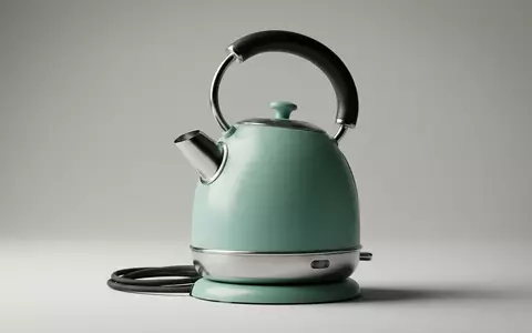 Fotorealistische Studioaufnahme von Wasserkocher zum Thema Smeg KLF04 50s Style, klare Lichtfuehrung - Foto: THN