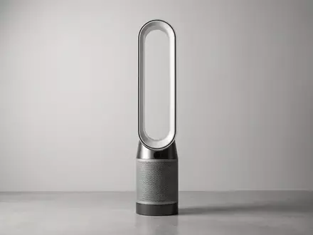 Fotorealistische Studioaufnahme von Luftreiniger zum Thema Dyson Purifier Cool PC1, klare Lichtfuehrung - Foto: THN