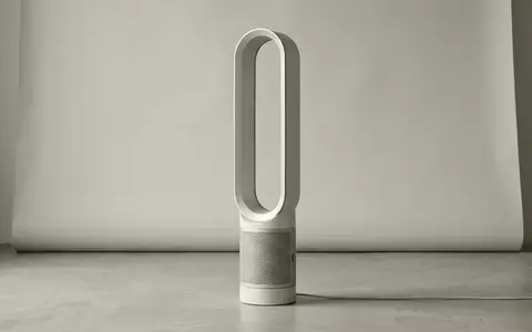 Fotorealistische Studioaufnahme von Luftreiniger zum Thema Dyson Purifier Hot+Cool HP1, klare Lichtfuehrung - Foto: THN