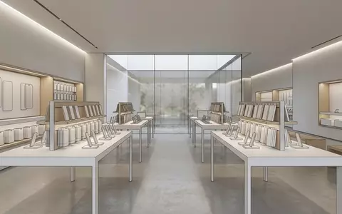 Architektur-Render im Elektronikfachgeschaeft mit Displayschutzglas zum Thema amFilm OneTouch Panzerglas iPhone, neutrales Tageslicht - Foto: THN