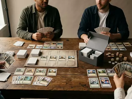 Fotorealistische Studioaufnahme von Kartenspiel zum Thema Phase 10, klare Lichtfuehrung, sachlich dargestellt - Foto: THN