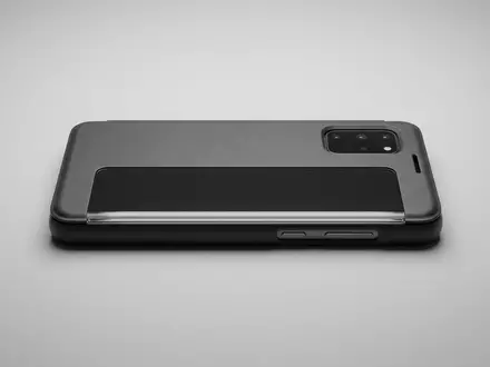 Fotorealistische Studioaufnahme von Smartphonehuelle zum Thema Samsung LED View Cover, klare Lichtfuehrung - Foto: THN