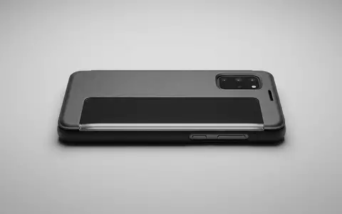 Fotorealistische Studioaufnahme von Smartphonehuelle zum Thema Samsung LED View Cover, klare Lichtfuehrung - Foto: THN