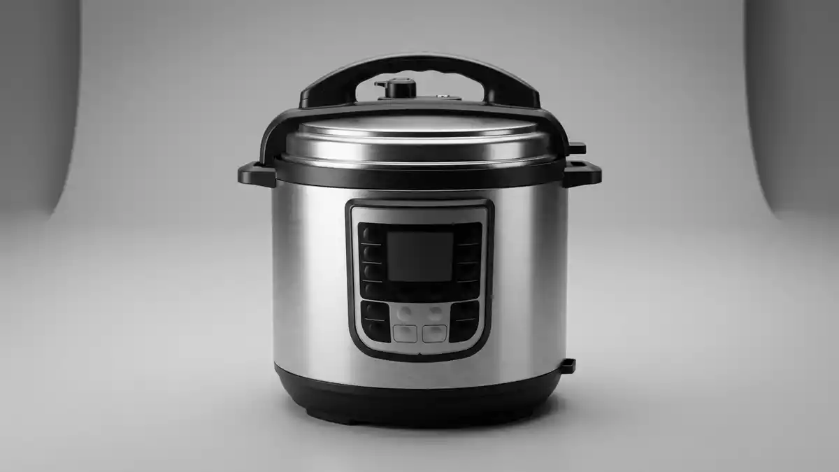 Fotorealistische Studioansicht von Multikocher in neutraler Produktdarstellung
