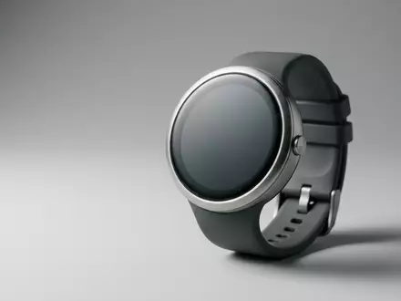 Fotorealistische Studioaufnahme von Smartuhr zum Thema Garmin Vivoactive 5 Smartwatch, klare Lichtfuehrung - Foto: THN