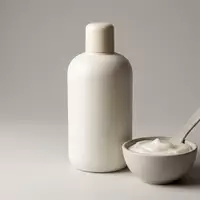 Fotorealistische Studioaufnahme von Haarkur zum Thema Olaplex No.3 Hair Perfector, klare Lichtfuehrung - Foto: THN