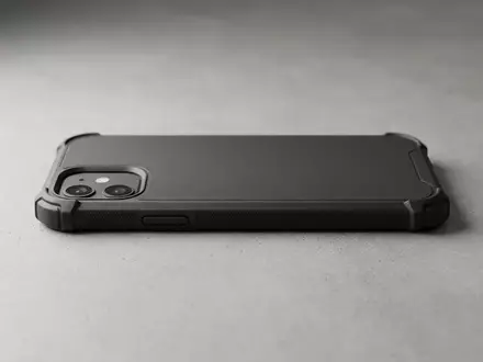 Fotorealistische Studioaufnahme von Telefonschutzhulle zum Thema Spigen Rugged Armor Schutzhülle, klare Lichtfuehrung - Foto: THN