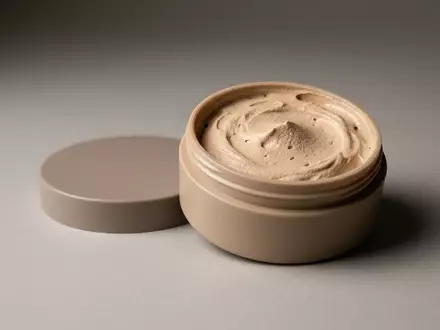 Fotorealistische Studioaufnahme von Mousse Foundation zum Thema essence Soft Touch Mousse, klare Lichtfuehrung - Foto: THN