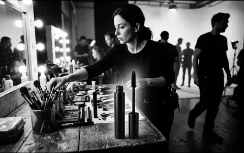 Schwarzweiss-Reportage mit Wimperntusche zum Thema essence Lash Princess Mascara, hoher Kontrast, sachlich dargestellt - Foto: THN