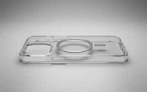 Fotorealistische Studioaufnahme von Smartphonehuelle zum Thema ESR HaloLock MagSafe Hülle, klare Lichtfuehrung - Foto: THN