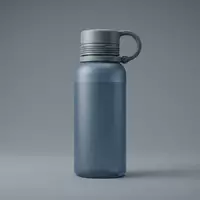 Fotorealistische Studioaufnahme von Trinkflasche zum Thema Mepal Ellipse 900ml Trinkflasche, klare Lichtfuehrung - Foto: THN