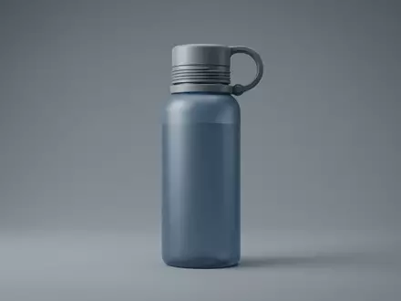 Fotorealistische Studioaufnahme von Trinkflasche zum Thema Mepal Ellipse 900ml Trinkflasche, klare Lichtfuehrung - Foto: THN