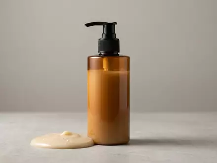 Fotorealistische Studioaufnahme von Shampoo zum Thema Wella SP Luxe Oil, klare Lichtfuehrung - Foto: THN