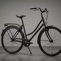 Fotorealistische Studioaufnahme von City-Fahrrad zum Thema Prophete Geniesser City Bike, klare Lichtfuehrung - Foto: THN