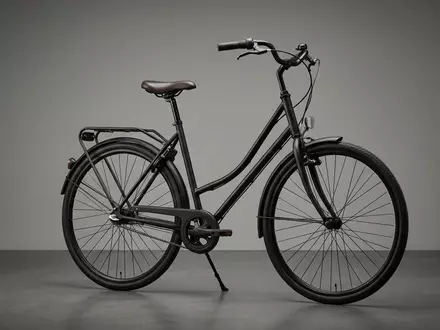 Fotorealistische Studioaufnahme von City-Fahrrad zum Thema Prophete Geniesser City Bike, klare Lichtfuehrung - Foto: THN