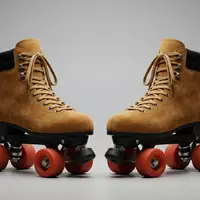 Fotorealistische Studioaufnahme von Rollschuhe zum Thema Sure-Grip Boardwalk Outdoor Rollschuhe, klare Lichtfuehrung - Foto: THN