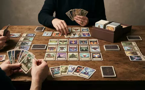 Fotorealistische Studioaufnahme von Kartenspiel zum Thema Saboteur, klare Lichtfuehrung, sachlich dargestellt, markenneutral - Foto: THN