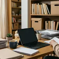 Fotorealistische Aufnahme von Tablet am Schreibtisch zum Thema Microsoft Surface Pro 11, natuerliches Licht - Foto: THN