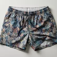 Fotorealistische Studioaufnahme von Badeshorts zum Thema Hugo Boss Herren Badeshorts, klare Lichtfuehrung - Foto: THN