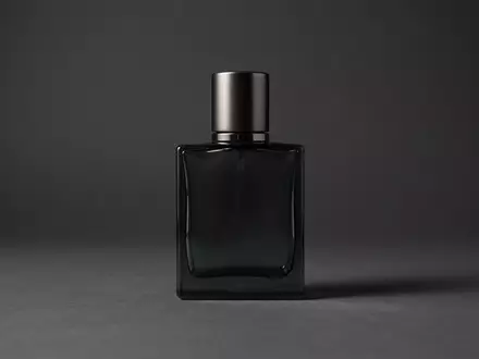 Fotorealistische Studioaufnahme von Eau de Toilette zum Thema Hugo Boss Bottled Night, klare Lichtfuehrung - Foto: THN