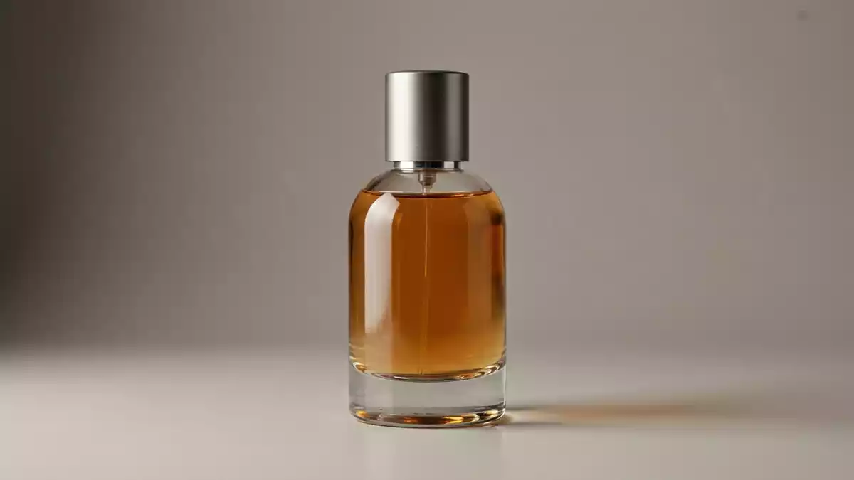 Fotorealistische Studioansicht von Eau de Toilette in neutraler Produktdarstellung