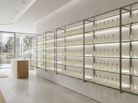 Architektur-Render im Parfuemgeschaeft mit Eau de Cologne zum Thema 4711 Original Eau de, neutrales Tageslicht - Foto: THN