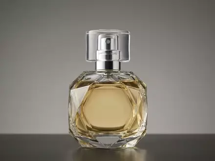 Fotorealistische Studioaufnahme von Parfuem zum Thema Kenzo Flower by Kenzo, klare Lichtfuehrung - Foto: THN