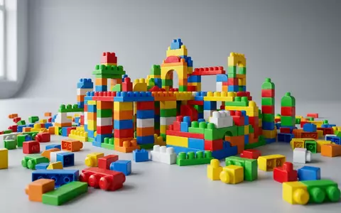 Fotorealistische Studioaufnahme von Kleinkindbausatz zum Thema LEGO Duplo Mein erster, klare Lichtfuehrung - Foto: THN