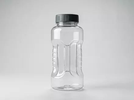 Fotorealistische Studioaufnahme von Sporttrinkflasche zum Thema Nayad Tritan 900ml Sport, klare Lichtfuehrung - Foto: THN