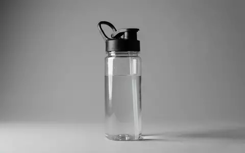 Fotorealistische Studioaufnahme von Sporttrinkflasche zum Thema Nalgene On The Fly, klare Lichtfuehrung - Foto: THN